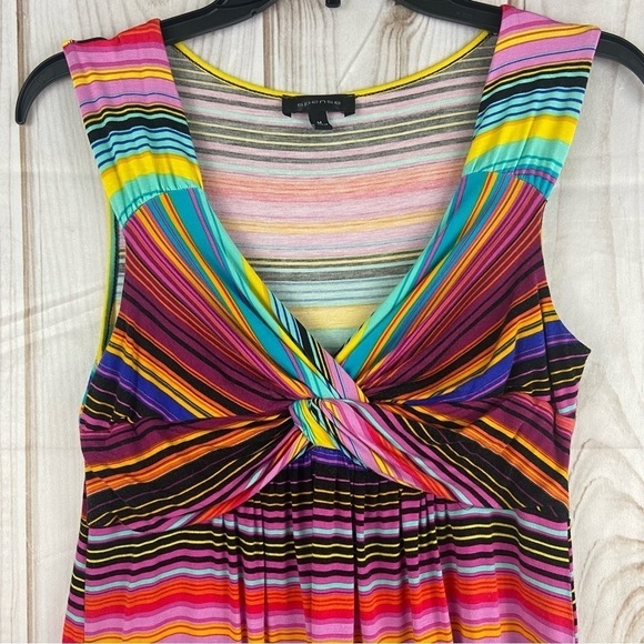 Spense Striped Sleeveless Empire Waist Shift Dress Women’s Size Medium - Picture 6 of 8